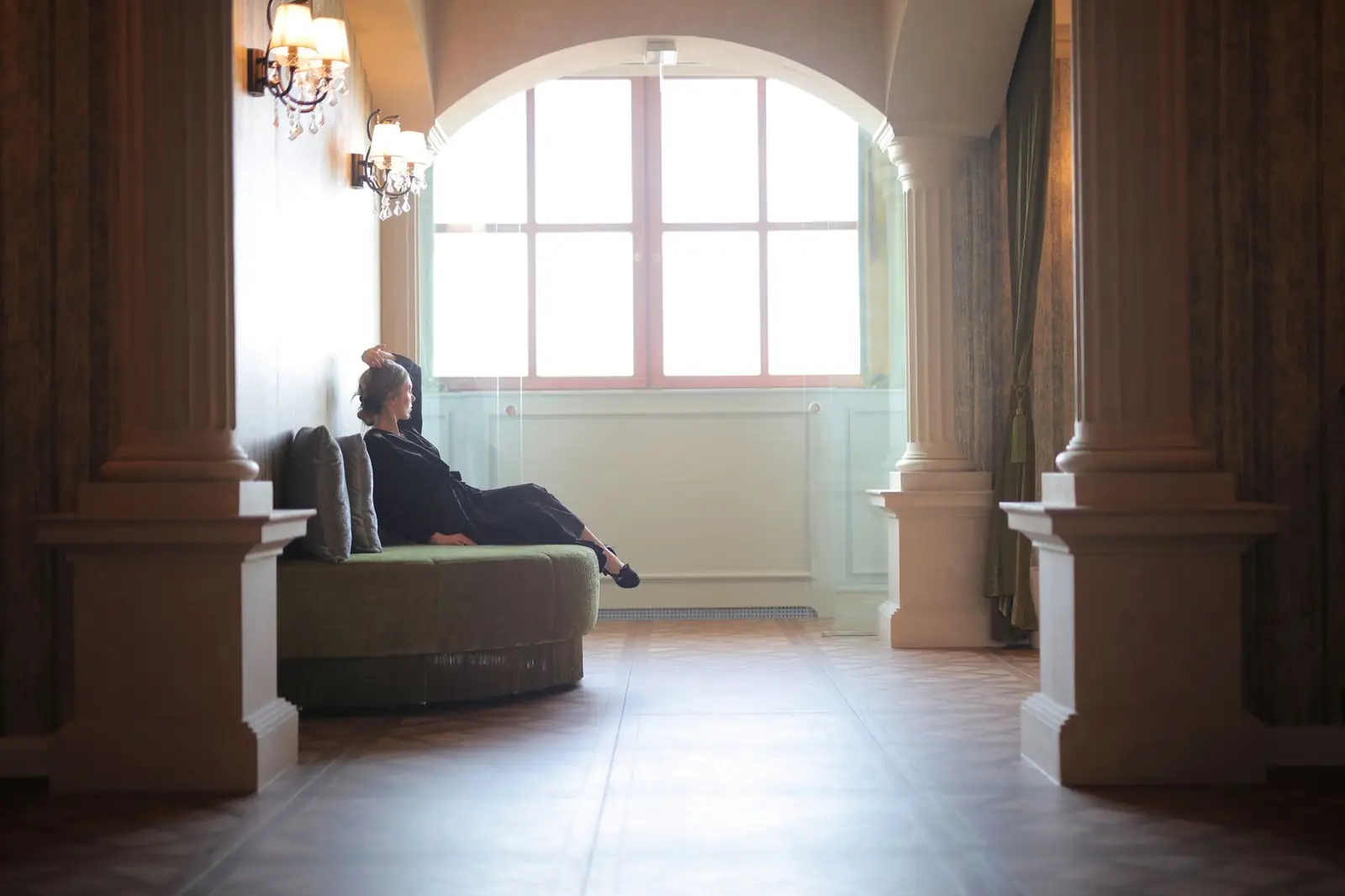 Detailaufnahme des Wiener Hotelinterieurs